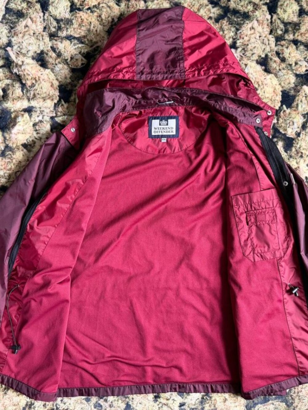 Weekend offender Vintage red bomber jacket